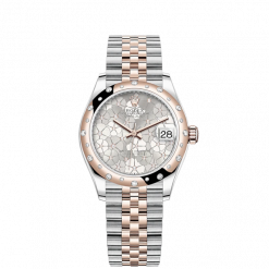 Rolex Datejust 31mm, Oystersteel and 18k Everose Gold with Diamonds, Ref# 278341rbr-0032