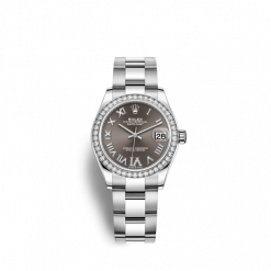 Rolex Datejust 31, Oystersteel, 18kt White Gold and diamonds, Ref# 278384RBR-0031