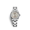 Rolex Lady-Datejust 28, Oystersteel and 18k White Gold, Ref# 279174-0021
