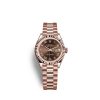 Rolex Lady-Datejust 28, 18k Everose Gold, Ref# 279175-0013