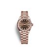 Rolex Lady-Datejust 28, 18k Everose Gold, Ref# 279175-0017