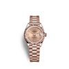 Rolex Lady-Datejust 28, 18k Everose Gold, Ref# 279175-0024