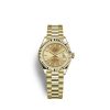 Rolex Lady-Datejust 28, 18k Yellow Gold, Ref# 279178-0031
