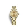 Rolex Lady-Datejust 28, 18k Yellow Gold, Ref# 279178-0021