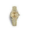 Rolex Lady-Datejust 28, 18k Yellow Gold, Ref# 279178-0025