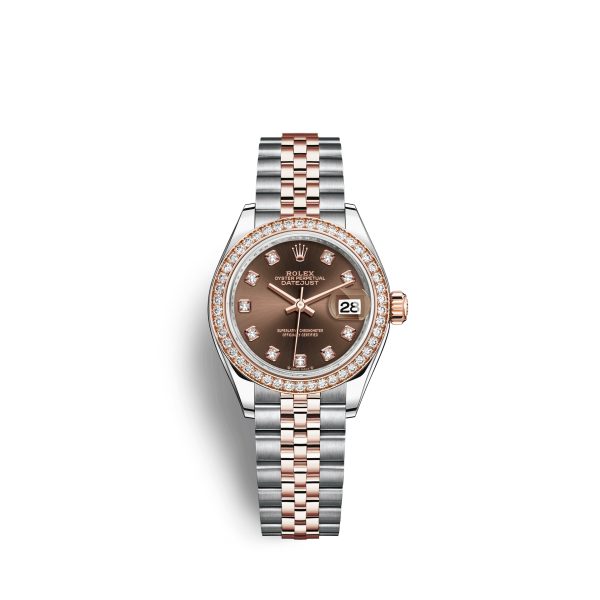 Rolex Lady-Datejust 28, Oystersteel and 18k Everose Gold, Ref# 279381RBR-0011 Rolex Lady-Datejust 28, Oystersteel and 18k Everose Gold, Ref# 279381RBR-0011