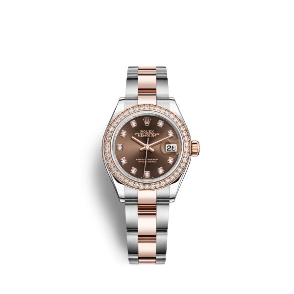 Rolex Lady-Datejust 28, Oystersteel and 18k Everose Gold, Ref# 279381RBR-0012 Rolex Lady-Datejust 28, Oystersteel and 18k Everose Gold, Ref# 279381RBR-0012