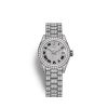 Rolex Lady-Datejust 28, Oystersteel and 18k White Gold, Ref# 279384RBR-0019