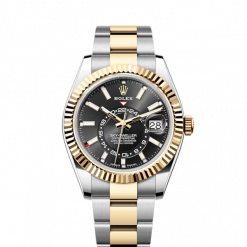 Rolex Sky-Dweller, 42mm, Oystersteel and 18k Yellow Gold, Black, Oyster, Ref# 336933-0003