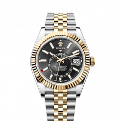 Rolex Sky-Dweller, 42mm, Oystersteel and 18k Yellow Gold, Black, Jubilee, Ref# 336933-0004