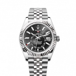 Rolex Sky-Dweller, 42mm, Oystersteel and 18k White Gold, Black, Jubilee, Ref# 336934-0008
