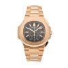 Patek Philippe Nautilus Flyback Chronograph, Date Watch, 18k Rose Gold and Stainless Steel, 40,5 mm, Ref# 5980/1AR-001
