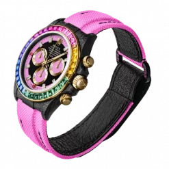 ROLEX Diw Daytona carbon rainbow pink 40mm carbon