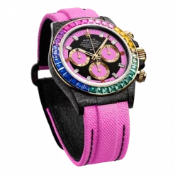 ROLEX Diw Daytona carbon rainbow pink 40mm carbon