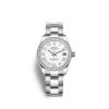 Rolex Datejust 31, Oystersteel, 18kt White Gold and diamonds, Ref# 278384RBR-0014