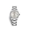 Rolex Datejust 31, Oystersteel, 18kt White Gold and diamonds, Ref# 278384RBR-0016